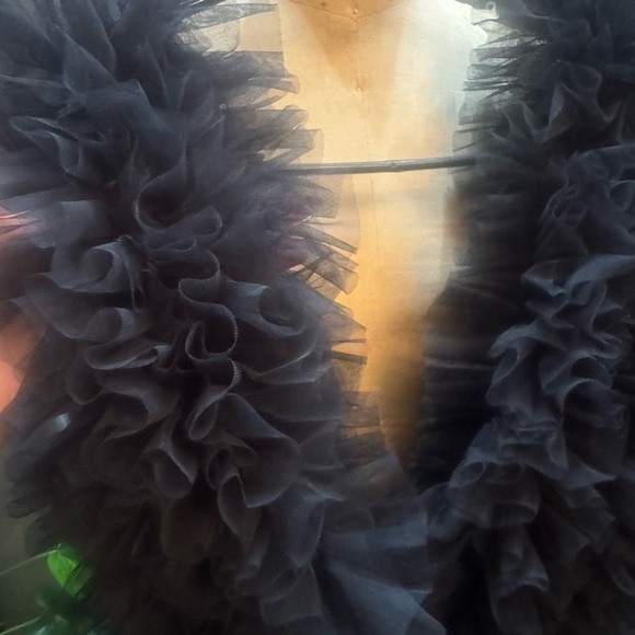 Black Ruffled Bodysuit - Picture 4 of 4